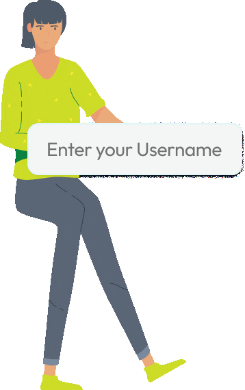 Person entering username